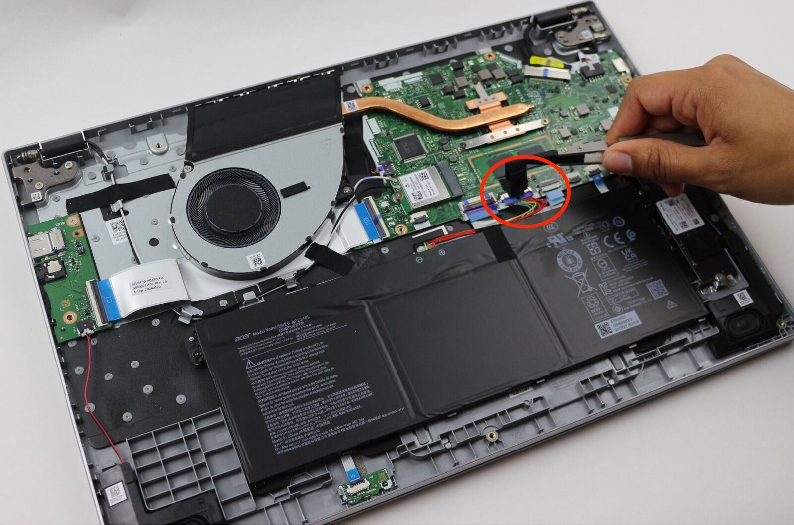 How to replace and fix ACER A315-24P 40pin 0.5mm LED DC02004A800 LCD Cable (Acer Aspire 3 A315-24PT)